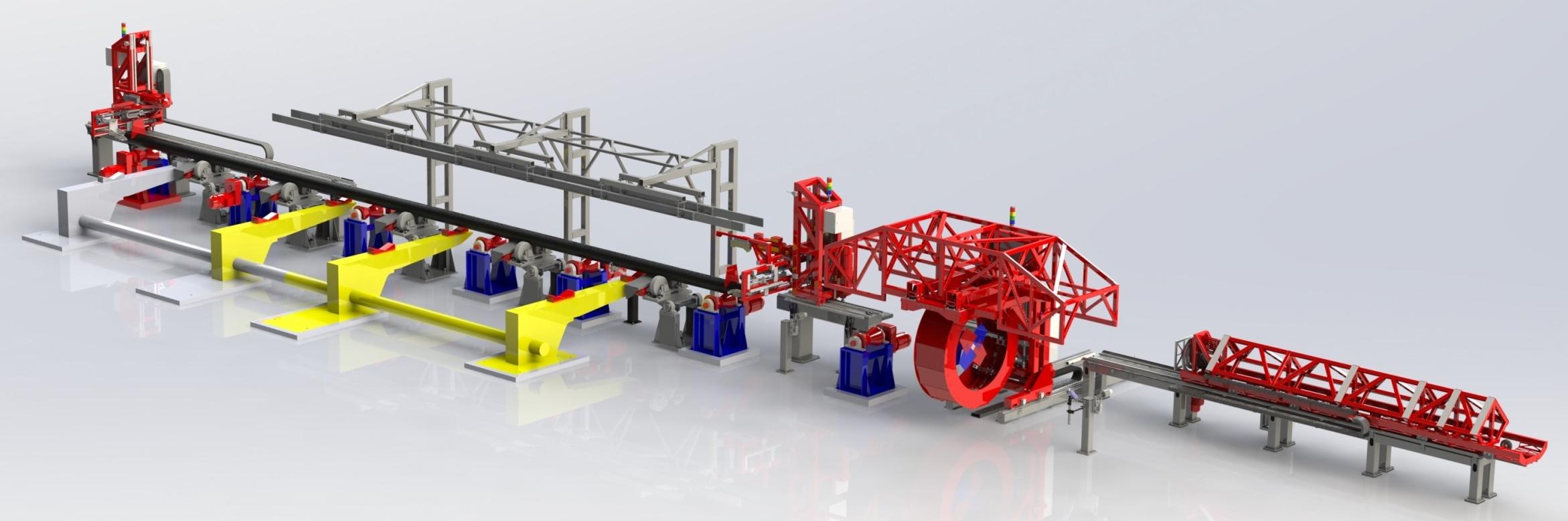 Automated ERW/seamless Pipe Dimensions Measuring Systems